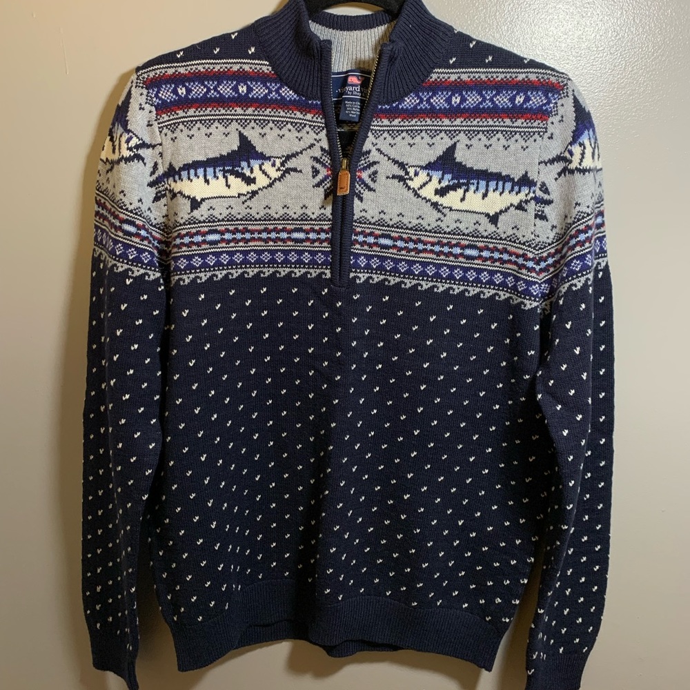 Vineyard Vines Quarter Zip Sweater